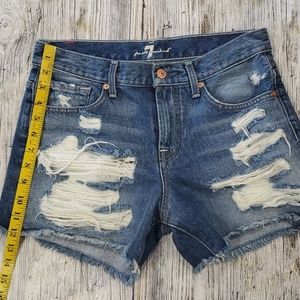 7 For All Man Kind Jean Shorts